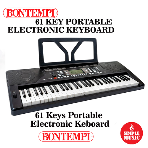 Bontempi 61Key Multi-function Portable Electronic Keyboard - 10BTPN002